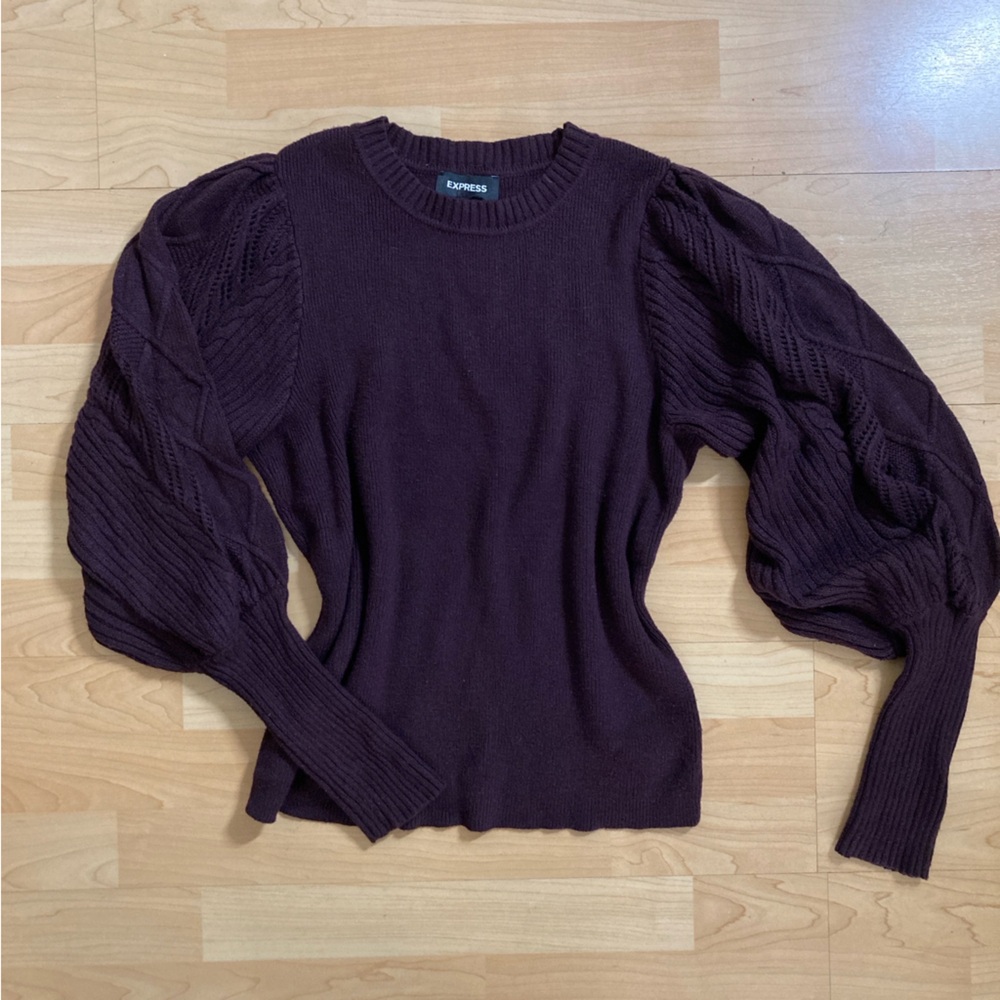 Express knit sweater with balloon/bubble sleeves - Picture 9 of 9